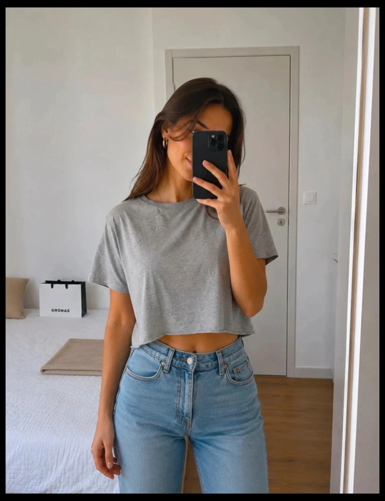 🞖 Crop top Don’t Call Me Jennyfer heather grey – XS – photo 6